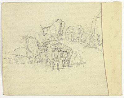 Boskap (recto); Charlatan (verso) av William Henry Pyne