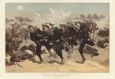 Blå jackor framtill av William Heysham Overend