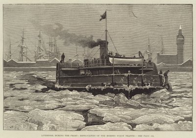 Liverpool under frosten, svårigheterna med Mersey Ferry Traffic av William Heysham Overend