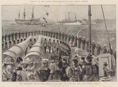 Invigning av Kaiser Wilhelm-kanalen av den tyske kejsaren av William Heysham Overend