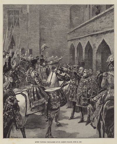 Drottning Victoria proklamerades i St James