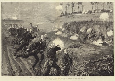 Spaning i kraft vid Kindji Osman den 5 augusti, laddning av de 60:e gevären av William Heysham Overend