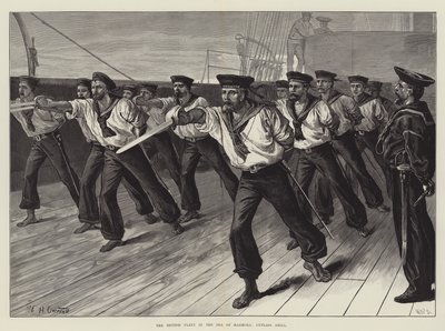 Den brittiska flottan i Marmorasjön, Cutlass Drill av William Heysham Overend