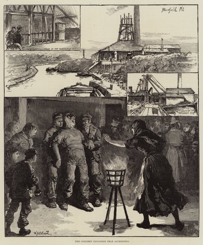 Colliery Explosion nära Accrington av William Heysham Overend