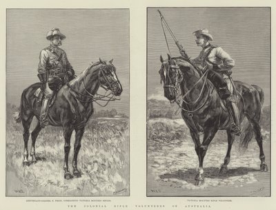 Colonial Rifle Volunteers i Australien av William Heysham Overend