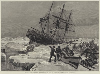 Eira Arctic Expedition, grundandet av Eira, 21 augusti 1881, utanför Cape Flora, Franz Joseph Land av William Heysham Overend