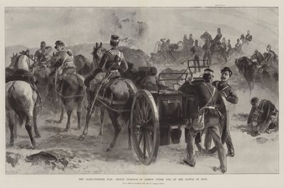 Det grekisk-turkiska kriget, prins Nicholas av Grekland under eld i slaget vid Mati av William Heysham Overend