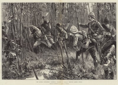 Looshai-expeditionen, Goorkhas klarar en passage genom bambudjungeln av William Heysham Overend