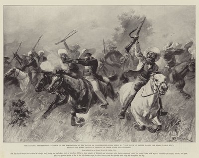 Matabili-upproret, Afrikanernas anfall i slaget vid Colenbrander Farm den 25 april, En naturkontakt gör hela världen till en familj, britter och boer förenas för att försvara sina fruar. av William Heysham Overend