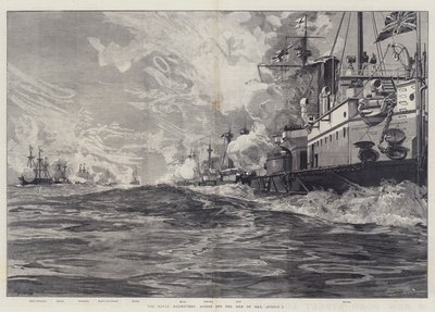 The Naval Maneuvres, Action utanför Isle of Man, 3 augusti av William Heysham Overend