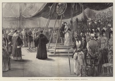 Prinsen och prinsessan av Wales öppnar Glasgow International Exhibition av William Heysham Overend