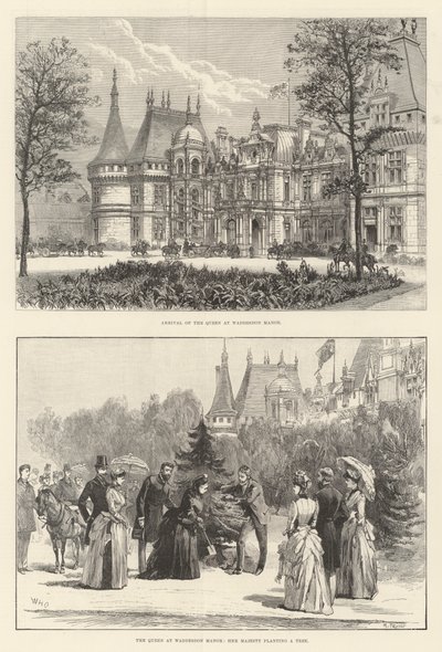 Drottningen på Waddesdon Manor av William Heysham Overend