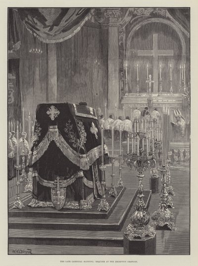 Den avlidne kardinal Manning, Requiem i Brompton Oratory av William Heysham Overend