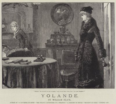 Yolande, av William Black av William Heysham Overend
