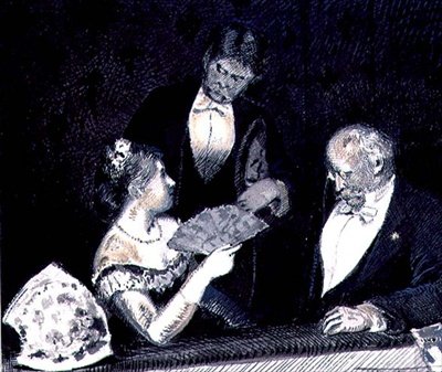 Figurer i en operalåda (etsning) av William Hicok Low