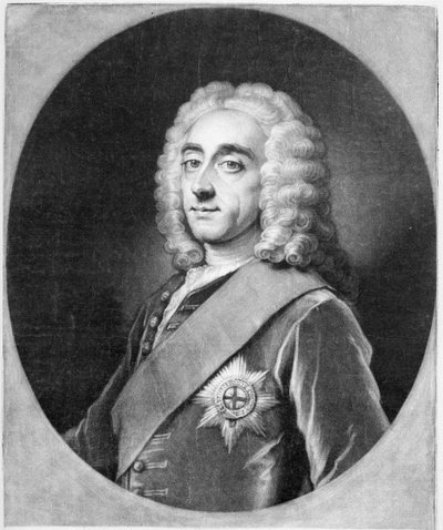 Philip Dormer Stanhope, graverad av John Simon av William Hoare