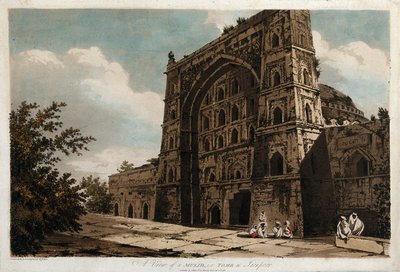 En vy över en musjid, dvs. en grav vid Jionpoor av William Hodges