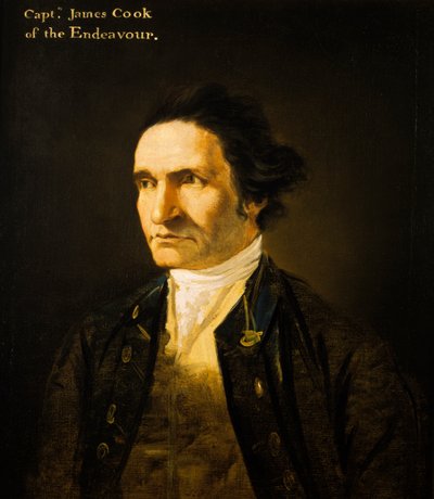 Kapten James Cook (1728-1779) av William Hodges