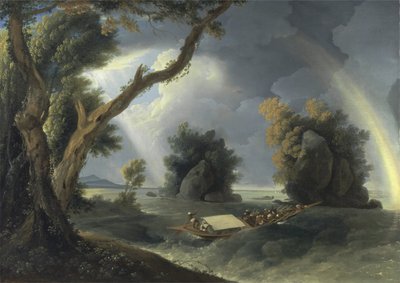 Storm på Ganges, med Mrs Hastings nära Colgon Rocks, ca 1790 (olja på duk) av William Hodges