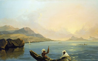 Tahiti: vy över provinsen Oparree, ön Otaheite och en del av ön Moorea av William Hodges