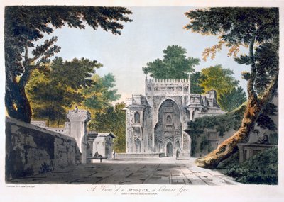 Utsikt över en moské i Chunar Gur, 1786 (akvatint) av William Hodges