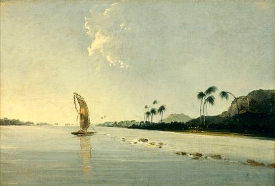 Vy över en del av ön Ulietea [Raiatea] av William Hodges