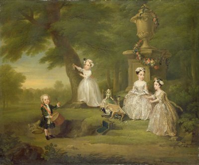 En tebjudning för barn av William Hogarth