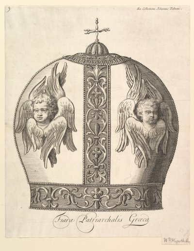 En grekisk patriarkalisk krona - Tiara Patriarkaliska grekiska Aubry de La Mottrayes Travels..., 1723-24. av William Hogarth