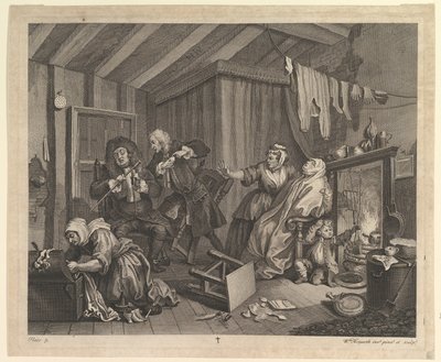 A Harlots Progress, tavla 5, april 1732. av William Hogarth