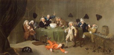 A Midnight Modern Conversation, c.1732 av William Hogarth