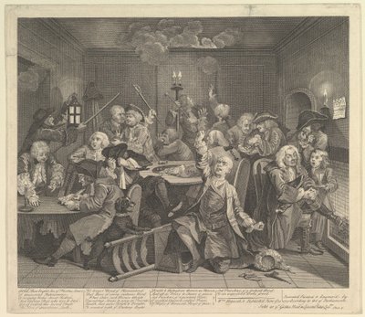 A Rakes Progress, skylt 6, 25 juni 1735. av William Hogarth