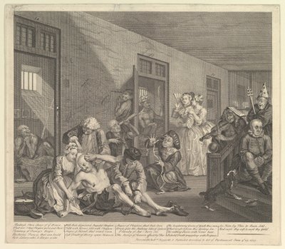 A Rakes Progress, skylt 8, 25 juni 1735. av William Hogarth
