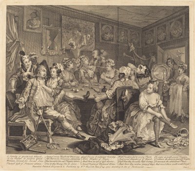 En rakes framsteg: pl.3 av William Hogarth