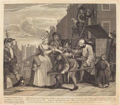 A Rakes framsteg: pl.4 av William Hogarth