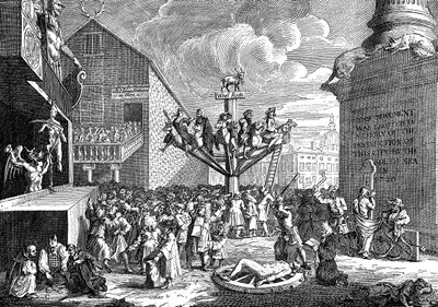 En satir över South Sea Company, 1721 av William Hogarth