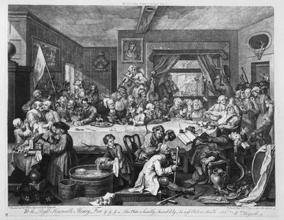 En valgunderholdning, 1755 swed av William Hogarth
