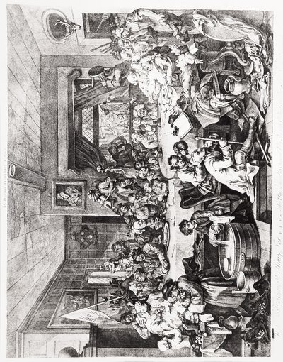 An Election Entertainment, Plate I, 24 februari av William Hogarth
