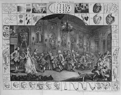 Analysis of Beauty, Plate II, 1753 av William Hogarth