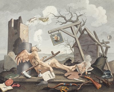 Bathos, Manner of Sinking, i sublima målningar inskrivna till återförsäljarna i mörka bilder, illustration från 