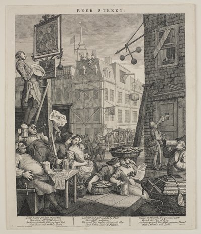 Ölgatan av William Hogarth