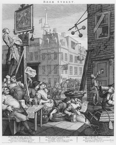 Ölgatan av William Hogarth