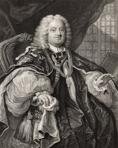 Benjamin Hoadly, graverad av Benjamin Holl (1808-84) från 