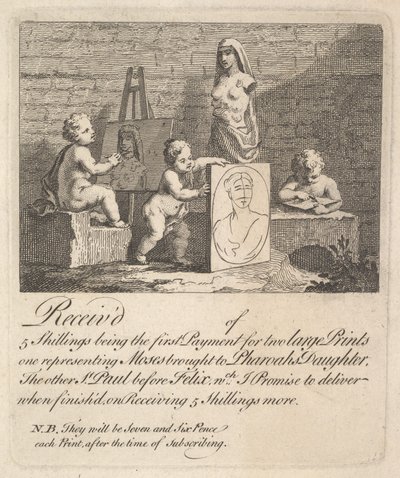 Pojkar som tittar på naturen, 1751. av William Hogarth