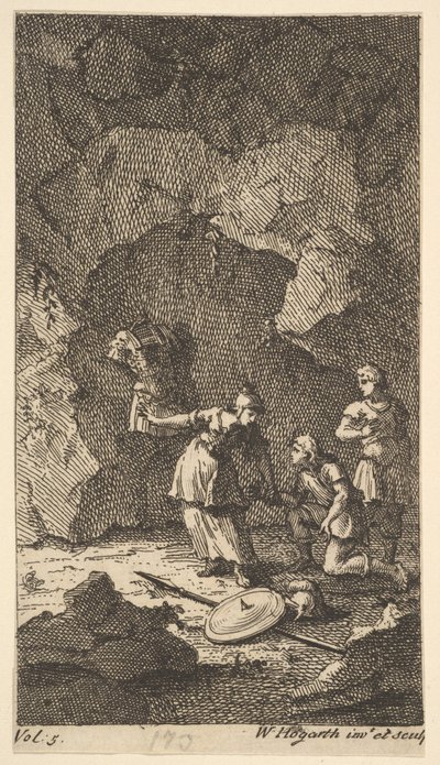 Cassandra, Frontispice, Vol. 5, 1725. av William Hogarth