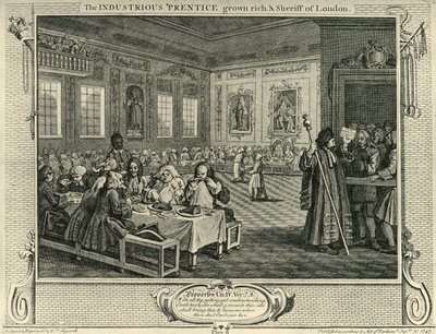 Stadsfest, 1747, 1925. av William Hogarth