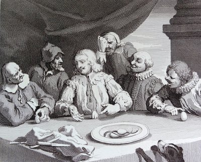 Columbus bryter ägget av William Hogarth