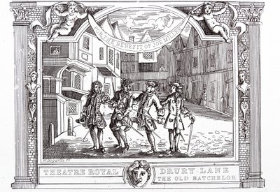 Komedi med skendoktorn till förmån för farsens författare av William Hogarth