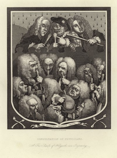 Konsultation av läkare av William Hogarth