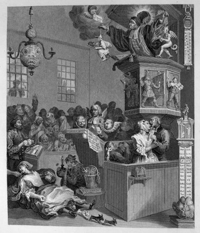 Godtrohet, vidskepelse och fanatism av William Hogarth