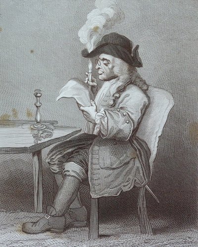Gravyr med titeln "The Politician" av William Hogarth av William Hogarth
